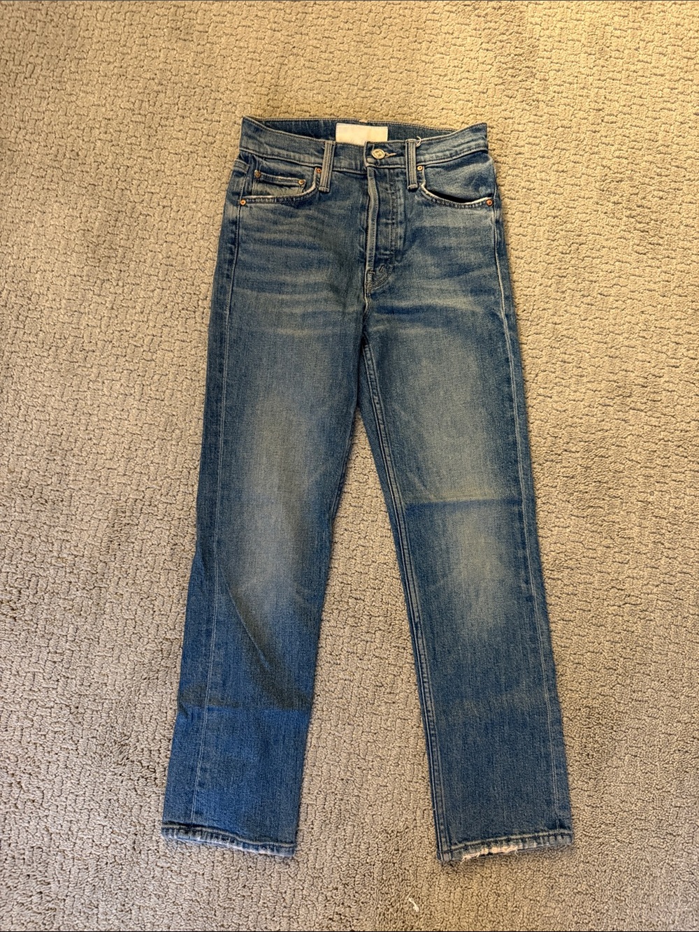 MOTHER The Tomcat High Rise Straight Leg Jeans Size 24